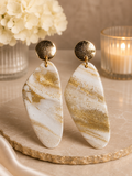 Golden Earth Statement Earrings #3