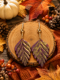 Plum and Gold Autumn Leaves