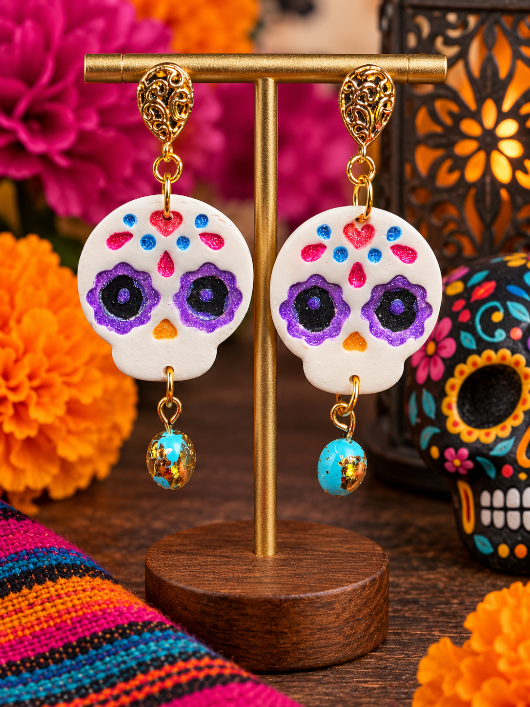 Sugar Skulls de Fiesta Purple