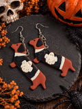 Boo-Doxie! Ghost Dachshund Earrings 👻🐾